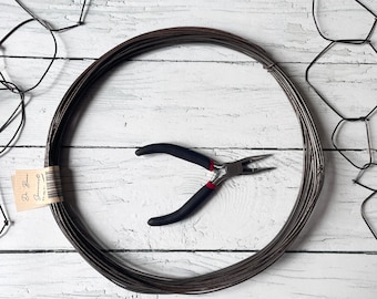 Annealed wire, gunmetal  diameter  1.5 mm ( Gauge 15)