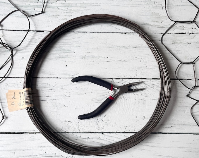 Annealed wire, gunmetal  diameter  1.5 mm ( Gauge 15)