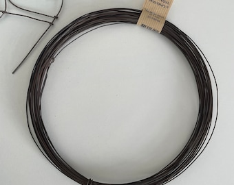 Annealed iron wire 1.1 mm / 20 meters or 40 meters. BLACK RUSTY  annealed iron wire / Iron wire / Decorative iron wire / Iron wire 1 mm