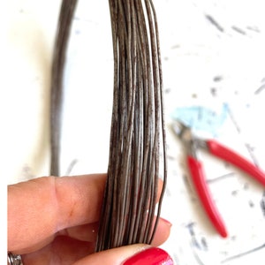 Annealed iron wire 1 mm / 20 meters or 40 meters. GRAY annealed iron wire / Iron wire / Decorative iron wire / Iron wire 1 mm image 2