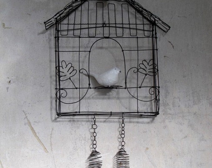 Wire art; wire sculpture, wire cuckoo, handmade in france - Made to order