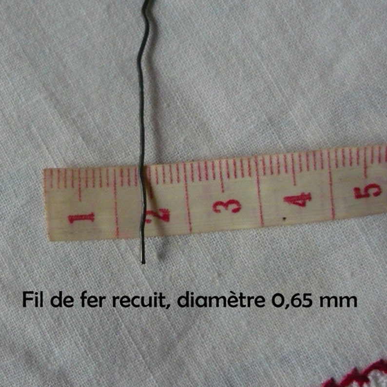 Fil de fer recuit 0.65 mm gauge 22 34 m / fil de fer de fleuriste / Fil de fer art floral / fil de fer image 4