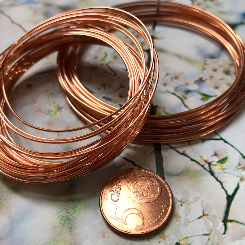 Rayher 2401000 Fil De Cuivre - 0,60 Mm De Diamètre - Sous Blister 10 M - Couleur Cuivre