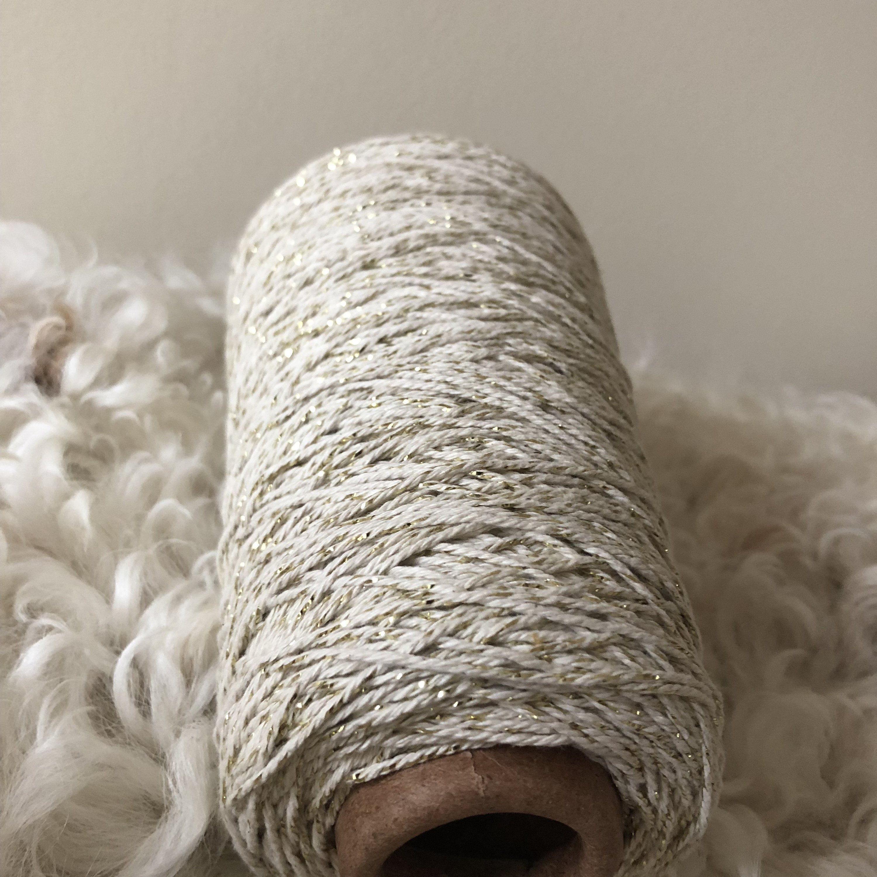 Big coil of cotton cord in 1 mm
