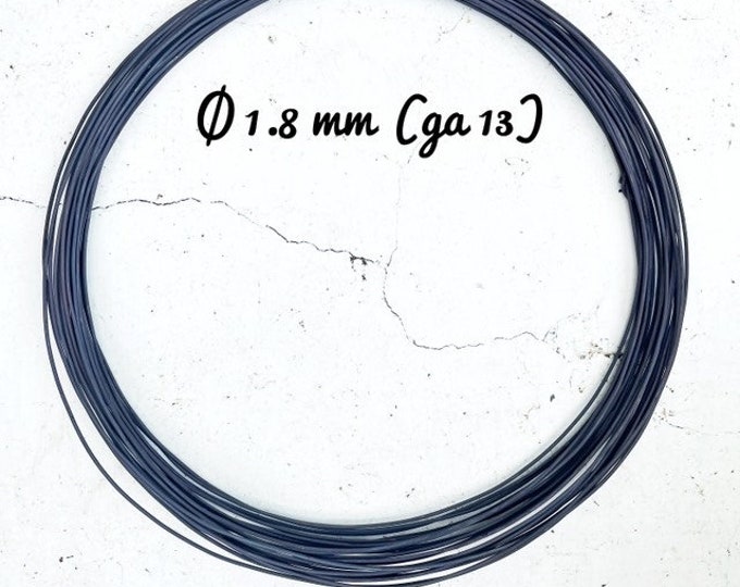 Black annealed iron wire / Thick iron wire gauge 13 / Decorative iron wire / 1.8 mm iron wire