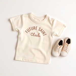 Toddler Saint Catholic Shirt, Future Saint Club, Catholic Shirt, Catholic Gift for Kids, All Saints Day Celebration, Catholic Easter toddler