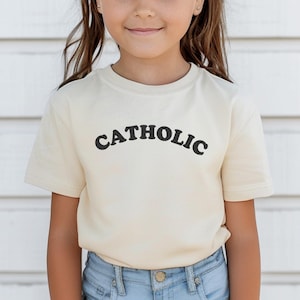 Catholic T Shirt for Toddlers, Catholic Gift for Kids, Catholic Toddler Shirt, Catholic Easter Shirt Gift, Catholic Toddler Boy Girl Shirt
