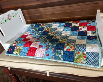 Courtepointe pour poupée - Patchwork