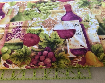 Copas y botellas de vino, 100 % algodón de calidad Quilt Shop, Robert Kaufman