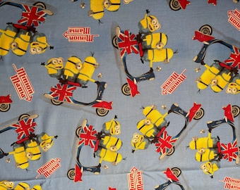 Minions, 100 % coton, tissus VIP