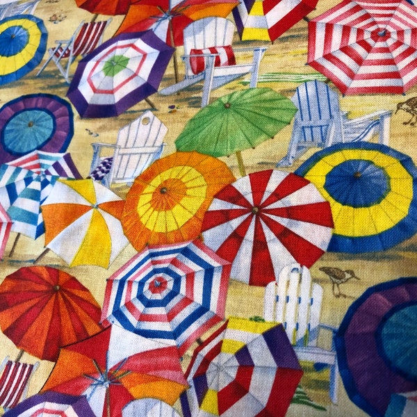 Beach Umbrellas, 100% Quilt Shop Quality, Elizabeth Studios
