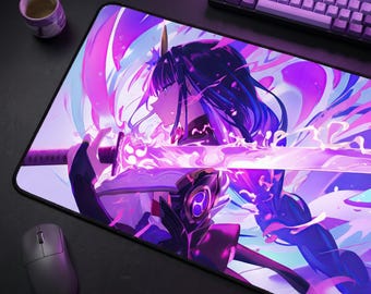 Raiden Shogun Tsunami Desk Mat Mousepad