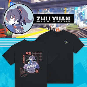 Zhu Yuan Zenless Zone Zero T-Shirt | Front & Back Print | Exclusive Gamer Merch | Perfect Gift for Zenless Zone Zero Fans