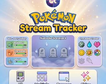 Pokémon Live Run Tracker for OBS | Team, Badges, Shiny Counter & Nuzlocke | All Games