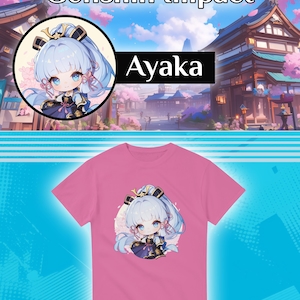 Ayaka – Frostblossom Chibi T-Shirt