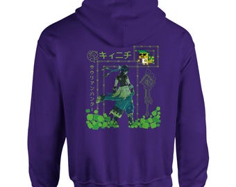 Kinich Genshin Impact Hoodie – Front-Back Signature Edition | Saurian Hunter's Legacy