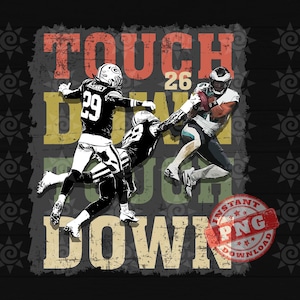 Saquon Barkley Png, Saquon Barkley Dtf, Saquon Barkley Dtg, Saquon Barkley Sublimation, Saquon Barkley Transfer, Touchdown, Digital Download