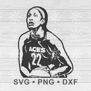 A&#39;ja Wilson Svg, A&#39;ja Wilson Png, A&#39;ja Wilson Dxf, A&#39;ja Wilson Cricut, A&#39;ja Wilson Silhouette, A&#39;ja Wilson Heat Transfer, Digital Download