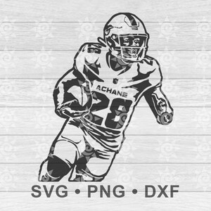 De'Von Achane Svg, De'Von Achane Png, De'Von Achane Dxf, DeVon Achane Cricut, DeVon Achane Silhouette, Achane Clipart, Digital nedladdning