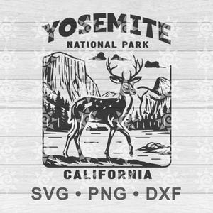 Yosemite National Park Svg, Yosemite Png, Yosemite Dxf, Yosemite Cricut, Yosemite Silhouette, Yosemite California Clipart, Digital Download