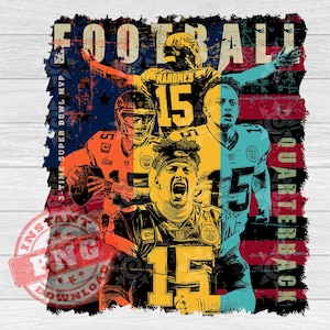 Patrick Mahomes Png, Patrick Mahomes Sublimation, Mahomes Heat Transfer, Mahomes Dtf Dtg, Retro Vintage, Mug Shirt Design, Digital Download