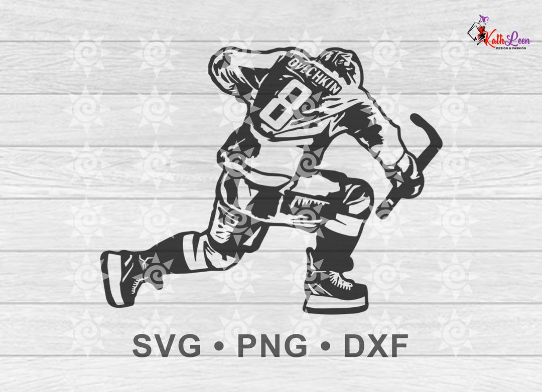 Alexander Ovechkin Svg, Alexander Ovechkin Png, Alexander Ovechkin Dxf ...