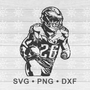 Saquon Barkley Svg, Saquon Barkley Png, Saquon Barkley Dxf, Saquon Barkley Cricut, Barkley Silhouette, Barkley Transfer, Digital Download
