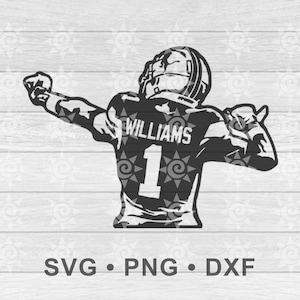 Jameson Williams SVG PNG DXF, file di taglio digitale scaricabile per Cricut e Silhouette Machine
