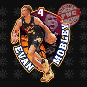 Evan Mobley Png, Evan Mobley Transfer, Evan Mobley Sublimation, Evan Mobley Dtf Dtg, Evan Mobley Sticker T-shirt Mug, Digital Download