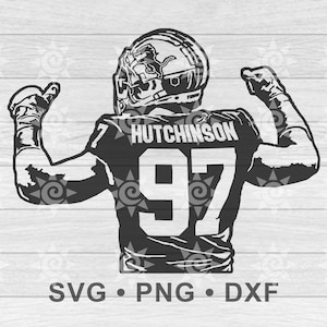 Aidan Hutchinson Svg, Aidan Hutchinson Png, Aidan Hutchinson Dxf, Aidan Hutchinson Cricut, Aidan Hutchinson Silhouette, Digital Download