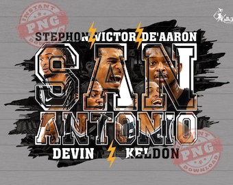 Victor Wembanyama PNG, De'Aaron Fox, Devin Vassell, Stephon Castle, Dylan Harper, San Antonio, digitale download