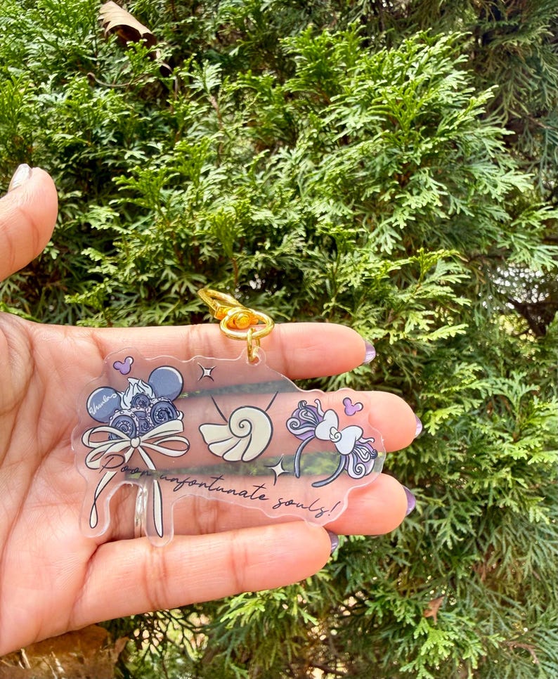 Amuletos para bolso con orejas de villano Ursula