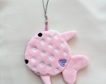 Pink Whale Shark Coin Pouch | Bag Accessory, Keychain, Trinket Pouch, Accessories, Change Purse, Cute Gifts