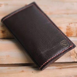 Porte-cartes cuir minimaliste