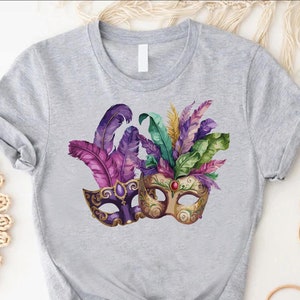 Mardi Gras Mask Shirt, Womens Mardi Gras,Happy Mardi Gras Shirt, Mardi Gras Gift, Mardi Gras Bead Tree Shirt,Louisiana Shirt,Carnival Shirts