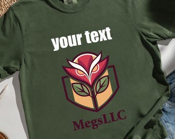 Custom Logo Comfort Colors® Shirt, Personalized Text Logo Tshirt, Custom Business Logo Comfort Colors, Your Photo Shirt, Custom Text Shirt