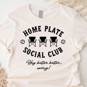 Home Plate Social Club Shirt,Baseball Mama Tee,Baseball Mom Gift,Social Club Shirt,Baseball Season,Sideline Social Club Shirt,Baseball Gift