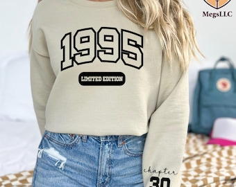 Retro 1995 Limited Edition Sweatshirt, 31st Birthday Gift