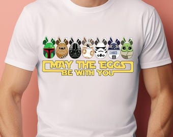 Star Wars Easter Shirt, May The Eggs Be With You Shirt, Easter Eggs Shirt,Toddler Easter Shirt,Easter Gifts,Star Wars Bunny Ears,Boys Easter