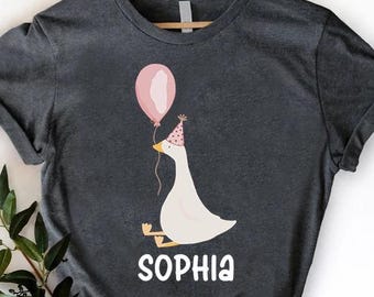 Custom Silly Goose Kids Birthday Shirt, Goose Birthday Shirt Girls,Silly Goose Kids Birthday Outfit,Custom Birthday Goose Shirt,1st Birthday