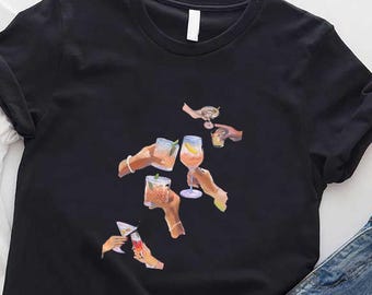 Cocktail Social Club Shirt, Summer Girly Shirt,Cocktail Lover Tee,Summer Vibes Shirt,Girls Trip Shirt,Funny Beach Party Tee,Bachelorette Tee