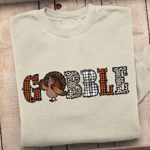 Thanksgiving Gobble Sweatshirt, Turkey Dinner Tee, Thanksgiving Sweatshirt, Turkey Sweatshirt,Women Thanksgiving Sweater,Thanksgiving Hoodie
