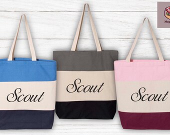 Personalized Canvas Tote Embroidered Custom Tote Bag,Preppy Embroidered Tote,Embroidered Custom Name Bag,Bachelorette Tote,Bridesmaid Gifts