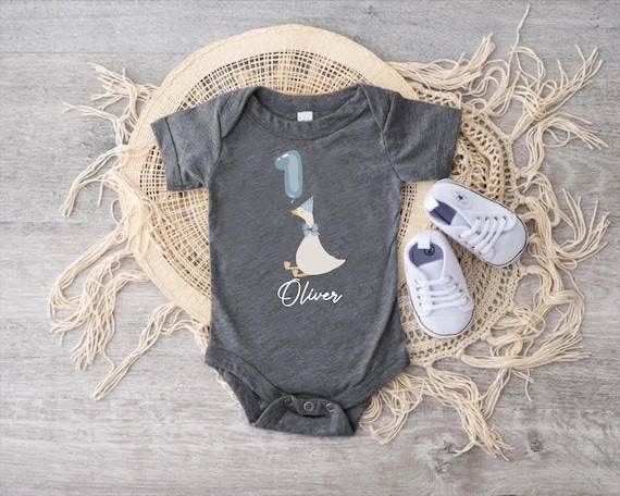 Silly Goose Custom Name Birthday Tee, First Birthday Boy Shirt, Custom Birthday Goose Shirt, Silly Goose Birthday Boys,Cute Animal Gift Bday