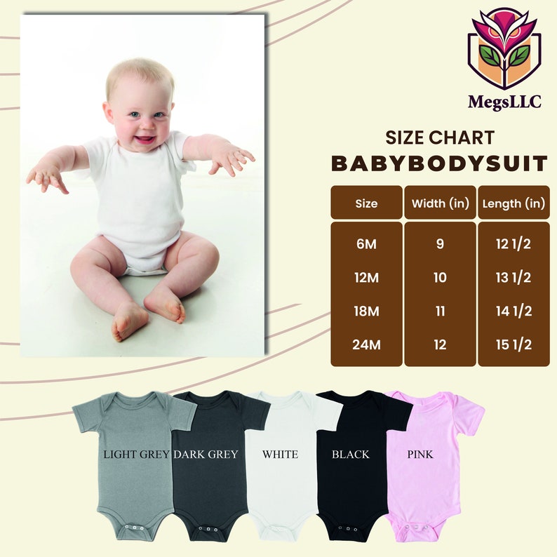 a baby bodysuit with a picture of a baby on it
