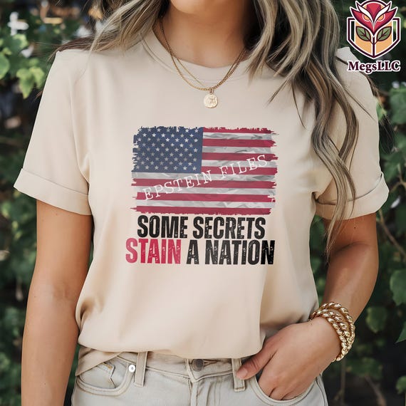 Some Secrets Stain a Nation Shirt,Epstein Files Shirt,Exposing The Elite Tee,Trump Political Tee,Epstein Trump Tee,Distressed USA Flag Shirt