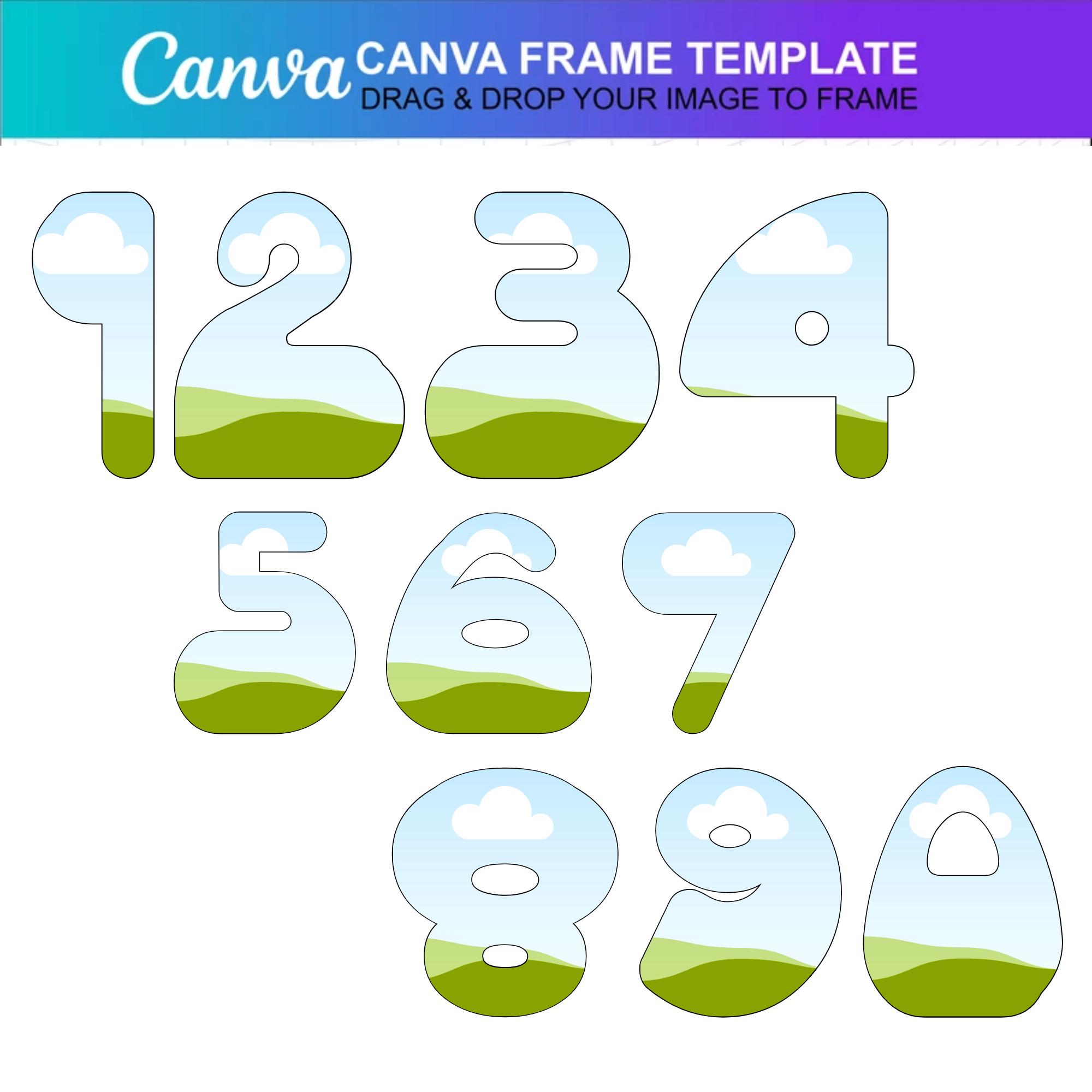 Alphabet Canva Frame Template: DIY Letter Frames (digital Download) - Etsy