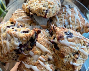 Vegan Blueberry Lemon Chia Scones