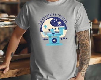Lathe Woodturning shirt for her Funny Woodturning gift for mom gift for woodworking t shirt Wood shirt Woodturner