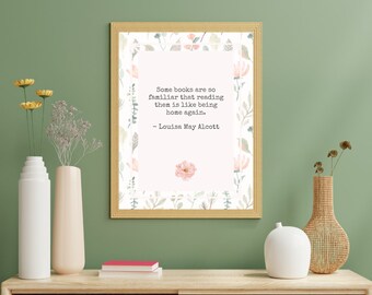 Book Quote Printable: Louisa May Alcott, "Little Women"